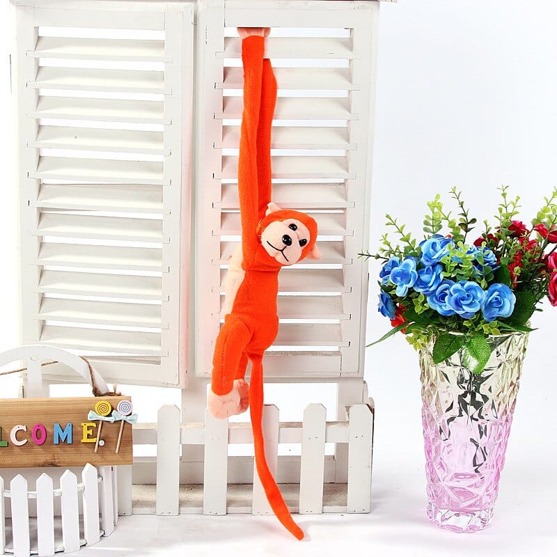Oranje Knuffel Aap Met Lange Staart Kawaii Pluche Speelgoed De Knuffel