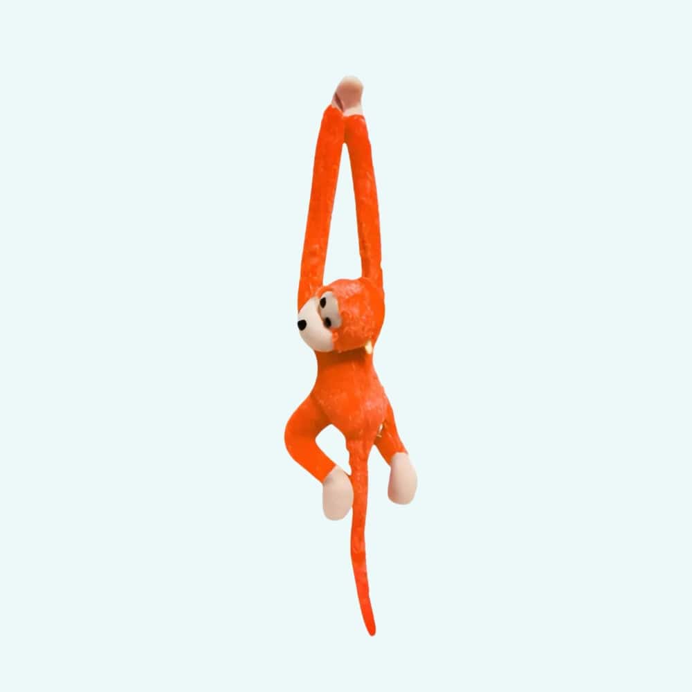 Oranje Knuffel Aap Met Lange Staart Kawaii Pluche Speelgoed De Knuffel