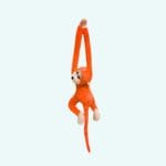 Oranje Knuffel Aap Met Lange Staart Kawaii Pluche Speelgoed De Knuffel