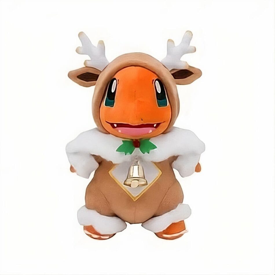 Oranje Salamèche Rendier Kerst Knuffel Met Kostuum De Knuffel