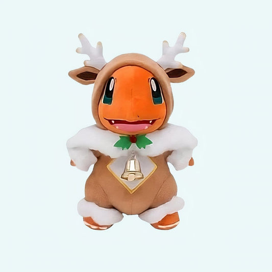 Oranje Salamèche Rendier Kerst Knuffel Met Kostuum De Knuffel