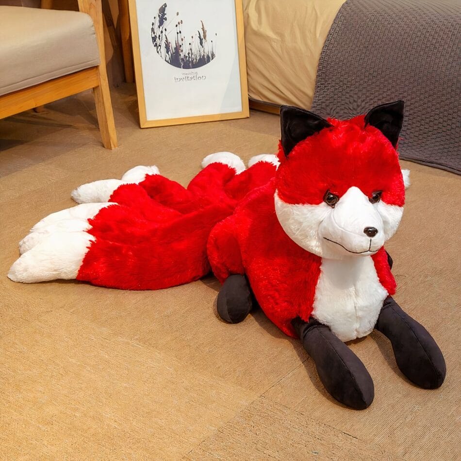 Oranje Vos Knuffel Met Zachte Vacht Geïnspireerd Op Kitsune De Knuffel