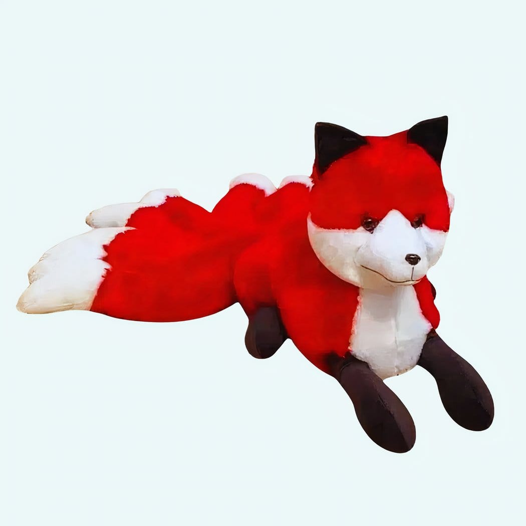 Oranje Vos Knuffel Met Zachte Vacht Geïnspireerd Op Kitsune De Knuffel 63cm