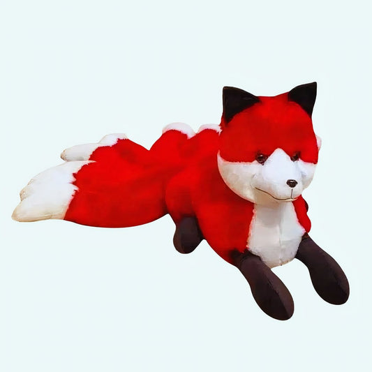 Oranje Vos Knuffel Met Zachte Vacht Geïnspireerd Op Kitsune De Knuffel 63cm