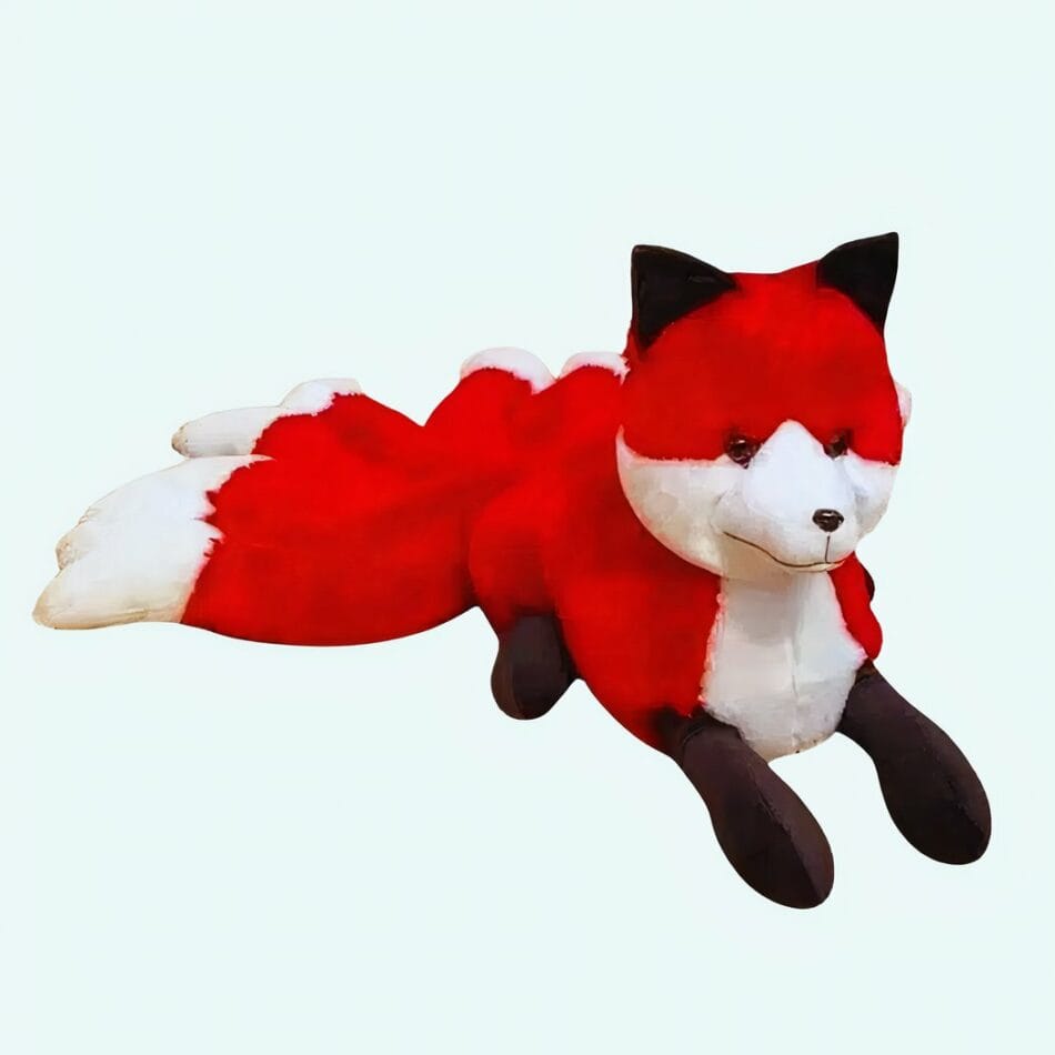 Oranje Vos Knuffel Met Zachte Vacht Geïnspireerd Op Kitsune De Knuffel