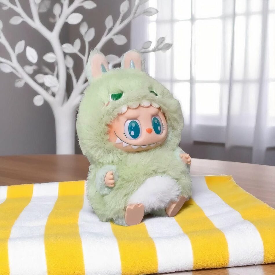 Originele Labubu Knuffeloutfit Met Pluizig Dierenvriendje Kostuum De Knuffel