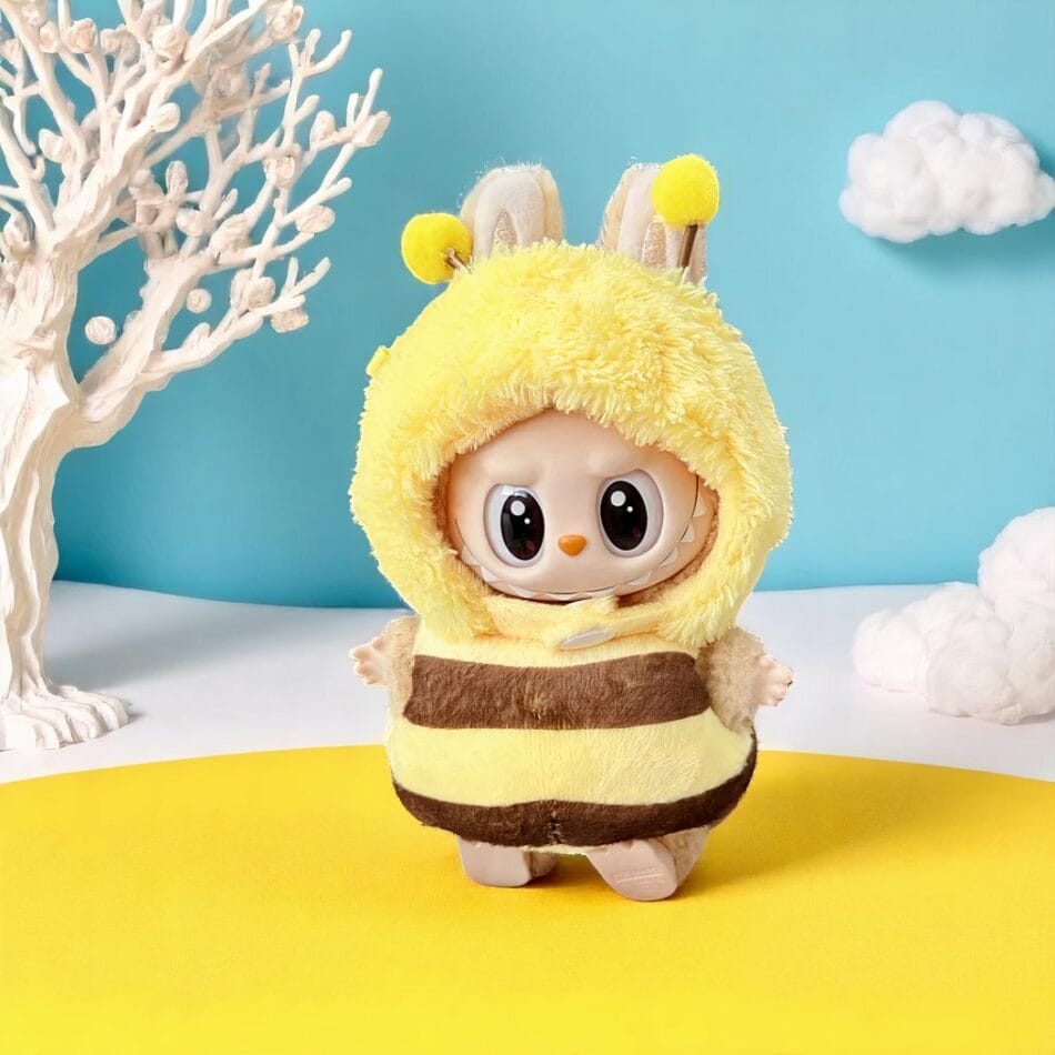 Originele Labubu Knuffeloutfit Met Pluizig Dierenvriendje Kostuum De Knuffel