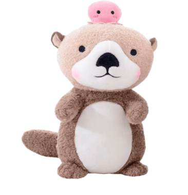 Otter Knuffel Kawaii Zachte Synthetische Vacht Troostend Gezelschap De Knuffel