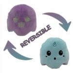 Paars en Blauw Omkeerbare Fluorescerende Knuffel Spookje De Knuffel