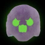 Paars en Blauw Omkeerbare Fluorescerende Knuffel Spookje De Knuffel