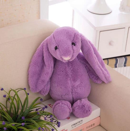 Paars Knuffel Konijn Kawaii 30 cm Met Zachte Vacht De Knuffel