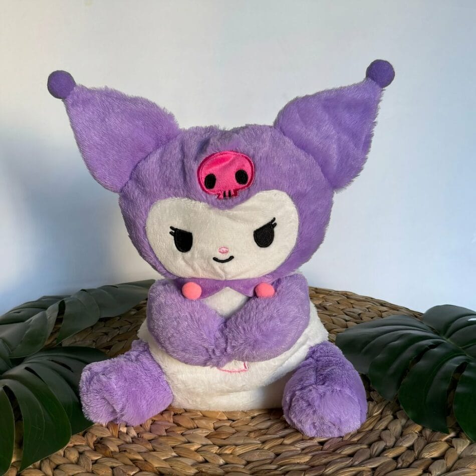 Paars Knuffel Nachtlampje Hello Kitty Kuromi Ademend Met Zacht Licht De Knuffel
