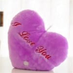Paars Knuffelkussen I Love You Met Liefdesboodschap De Knuffel