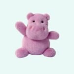 Paars Nijlpaard Knuffel Mini Voor Kinderkamer De Knuffel