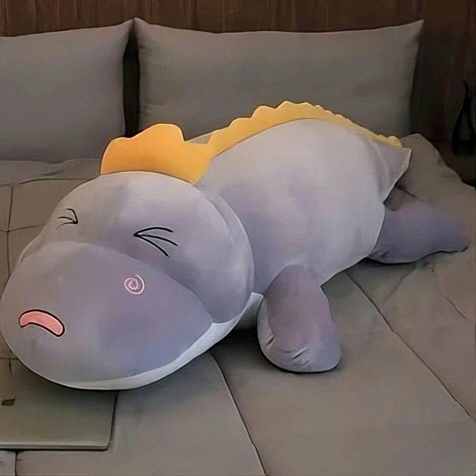 Paarse Dinosaurus Knuffel Zachte Pluche Voor Kinderen Met Lieve Gezicht De Knuffel