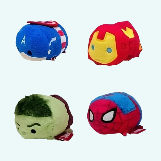 Pack Knuffel Tsum Tsum Marvel Met Vier Superhelden De Knuffel