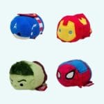 Pack Knuffel Tsum Tsum Marvel Met Vier Superhelden De Knuffel