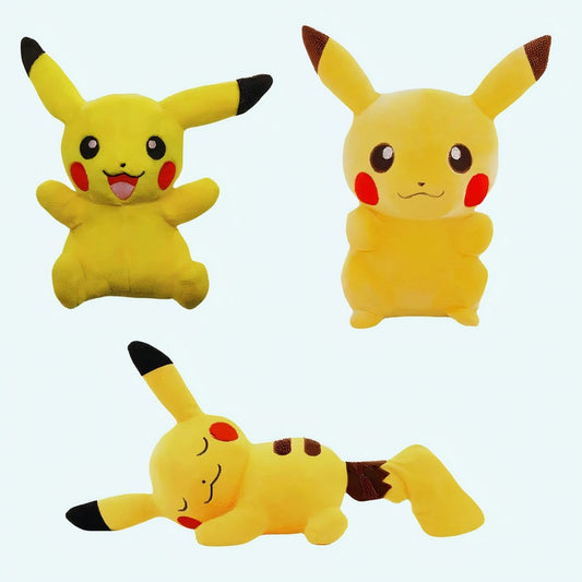 Pack Knuffels Pikachu Set van Twee met Kleurrijke Outfitjes Pluche De Knuffel