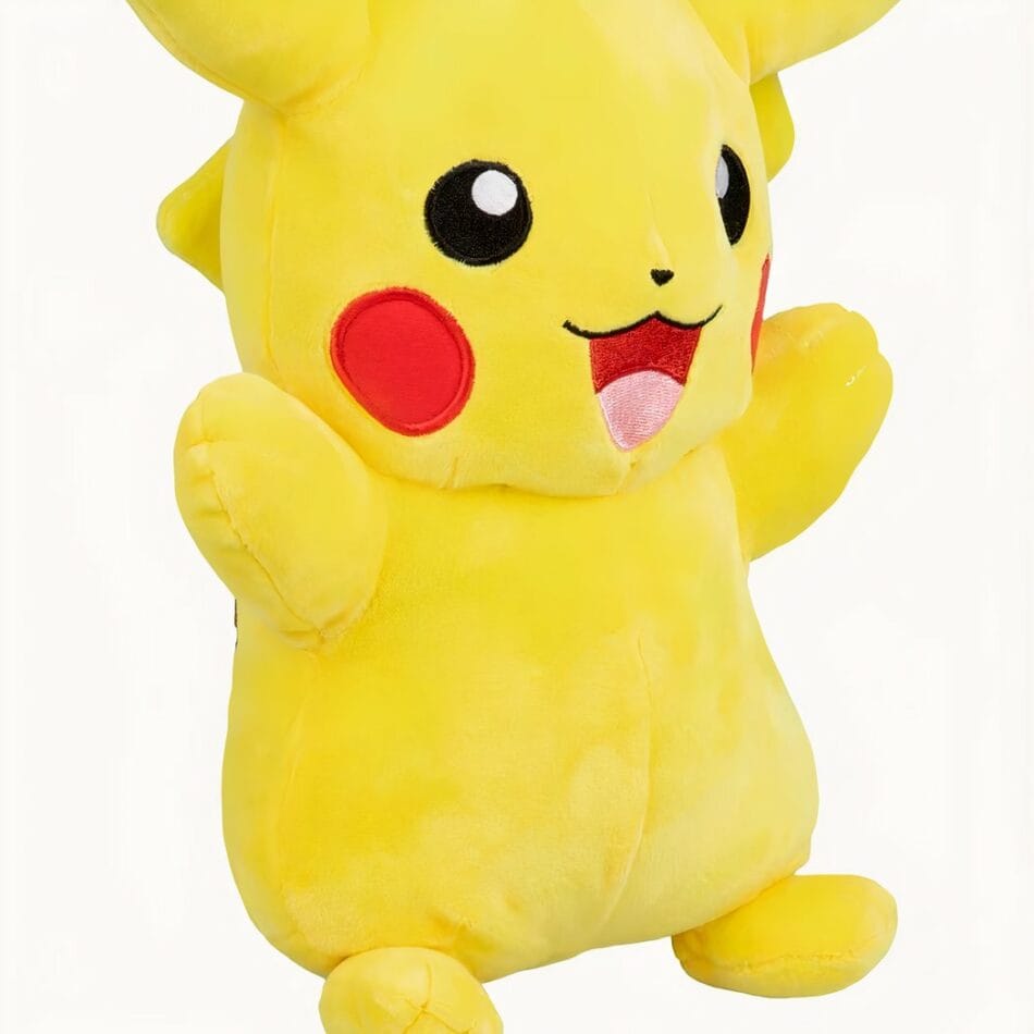 Pakket Knuffels Pikachu Met Grote Glimlach Twee Stuks Pokémon De Knuffel
