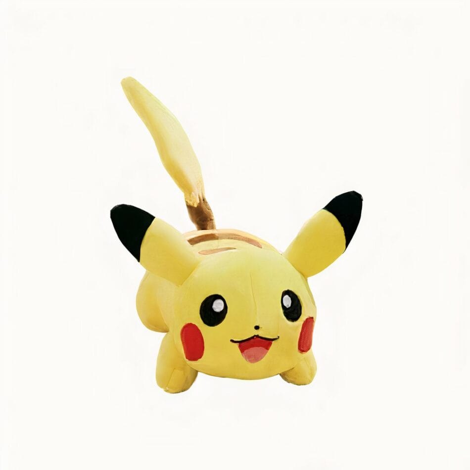 Pakket Knuffels Pikachu Met Grote Glimlach Twee Stuks Pokémon De Knuffel