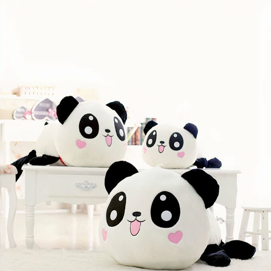 Panda Knuffel Hartvormig Kussen Voor Slaapcomfort De Knuffel
