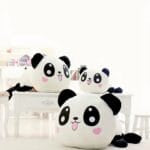 Panda Knuffel Hartvormig Kussen Voor Slaapcomfort De Knuffel