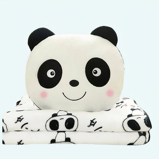 Panda Knuffel Met Deken 20 Cm Superzachte Knuffelstof Voor Kinderen De Knuffel
