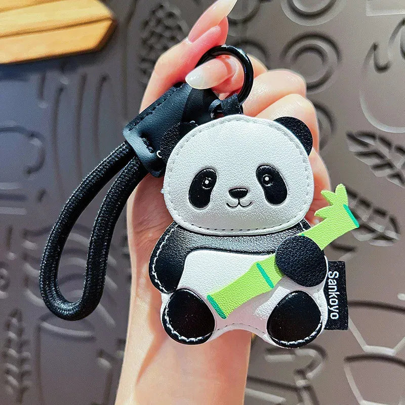 Panda Knuffel Sleutelhanger | Pluche Tashanger Wit of Zwart De Knuffel Wit