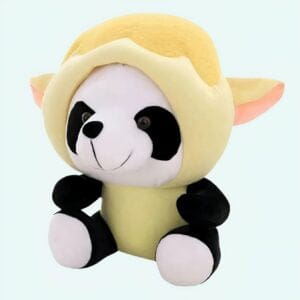Panda Knuffel Verkleed Als Aap Met Glimmende Ogen De Knuffel