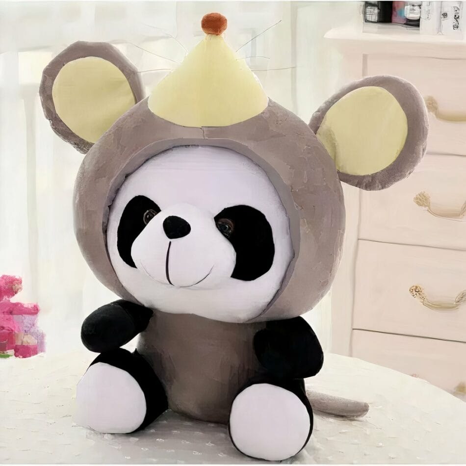 Panda Knuffel Verkleed Als Muis Zachte Pluche Voor Kinderen De Knuffel