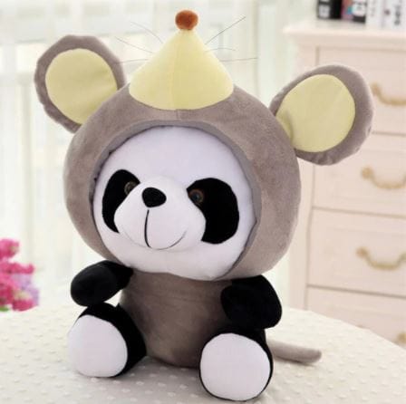 Panda Knuffel Verkleed Als Muis Zachte Pluche Voor Kinderen De Knuffel