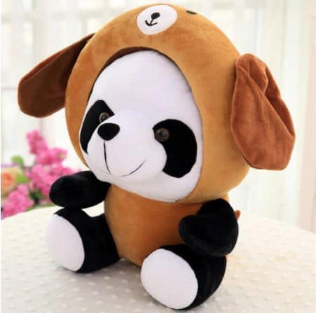 Panda Verkleed Als Hond Knuffel 40 cm Zacht De Knuffel