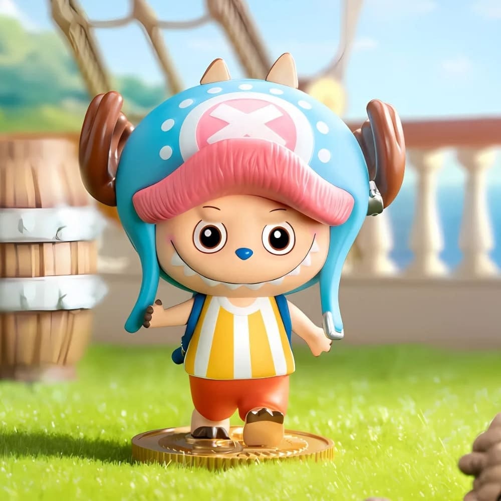 Pastel Figuurs One Piece Labubu Stijl The Monsters Knuffels De Knuffel Tony Tony Chopper