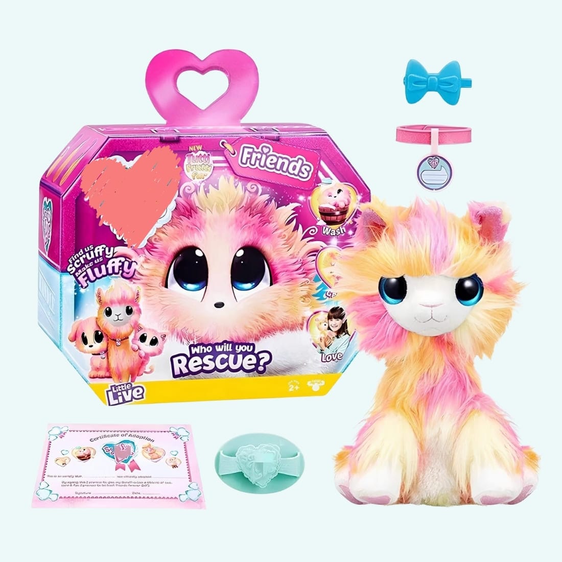 Pastel Knuffel Alpaca Mystère Scruff A Luvs Stijl Onthullingsknuffel De Knuffel geel