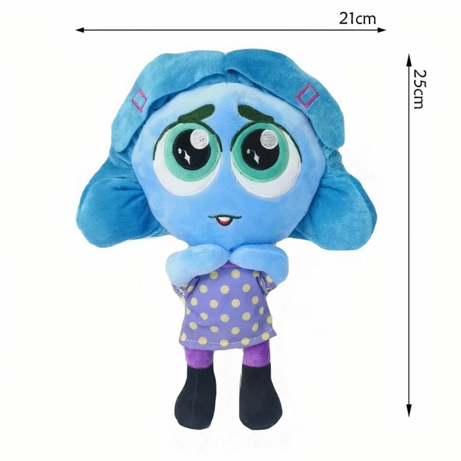 Pastelblauwe Envie Knuffel Uit Vice Versa 2 Met Grote Ogen De Knuffel