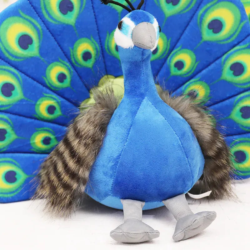 Pauw Knuffel 23 cm | Kawaii Pluche Pauw De Knuffel