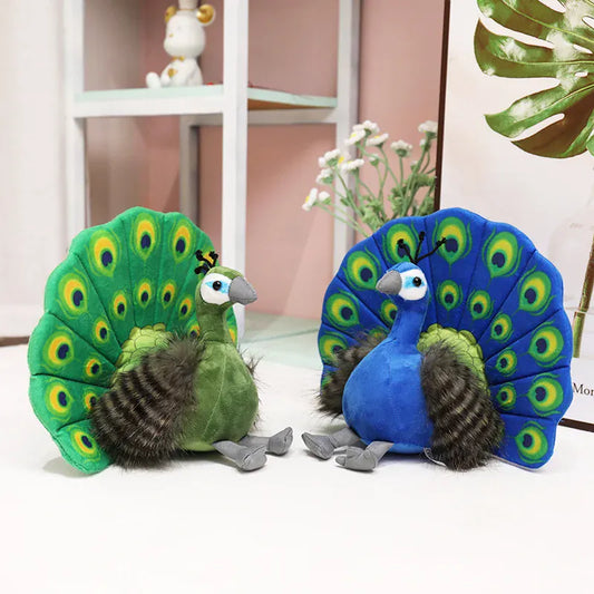 Pauw Knuffel 23 cm | Kawaii Pluche Pauw De Knuffel