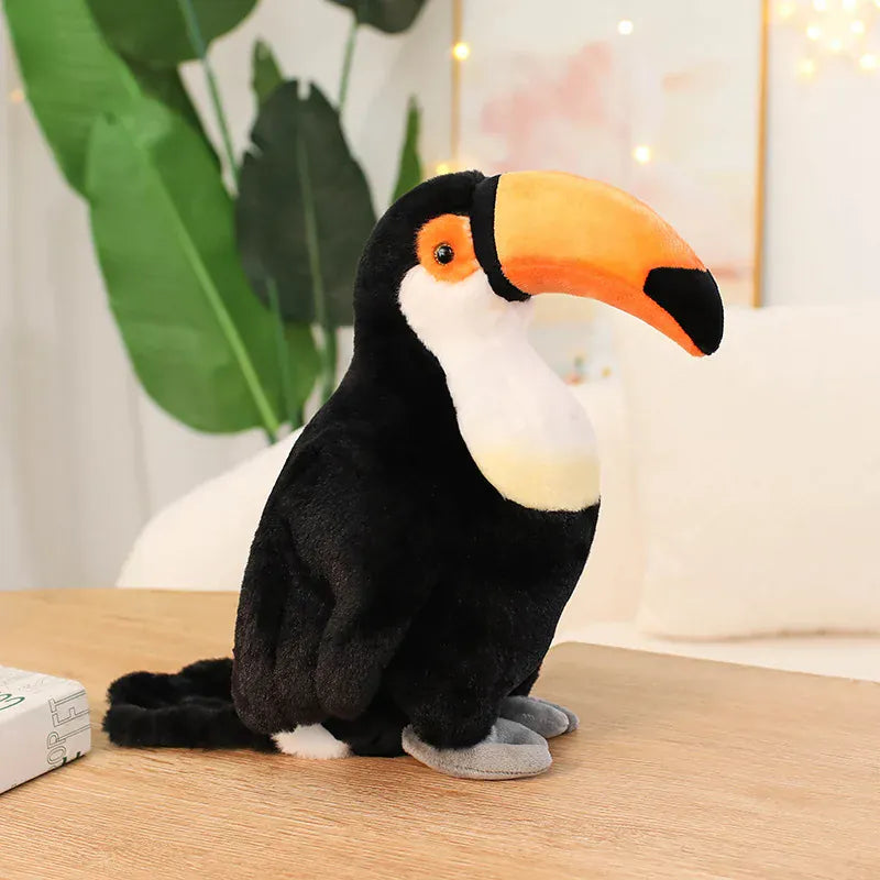 Pelikaan Knuffel | Realistische Pluche Vogel De Knuffel Grote snavelvogel, 30 cm