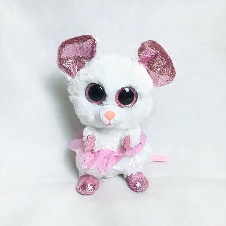 Petite Knuffel Souris Zachte Witte Knuffelmuis Voor Kinderen De Knuffel