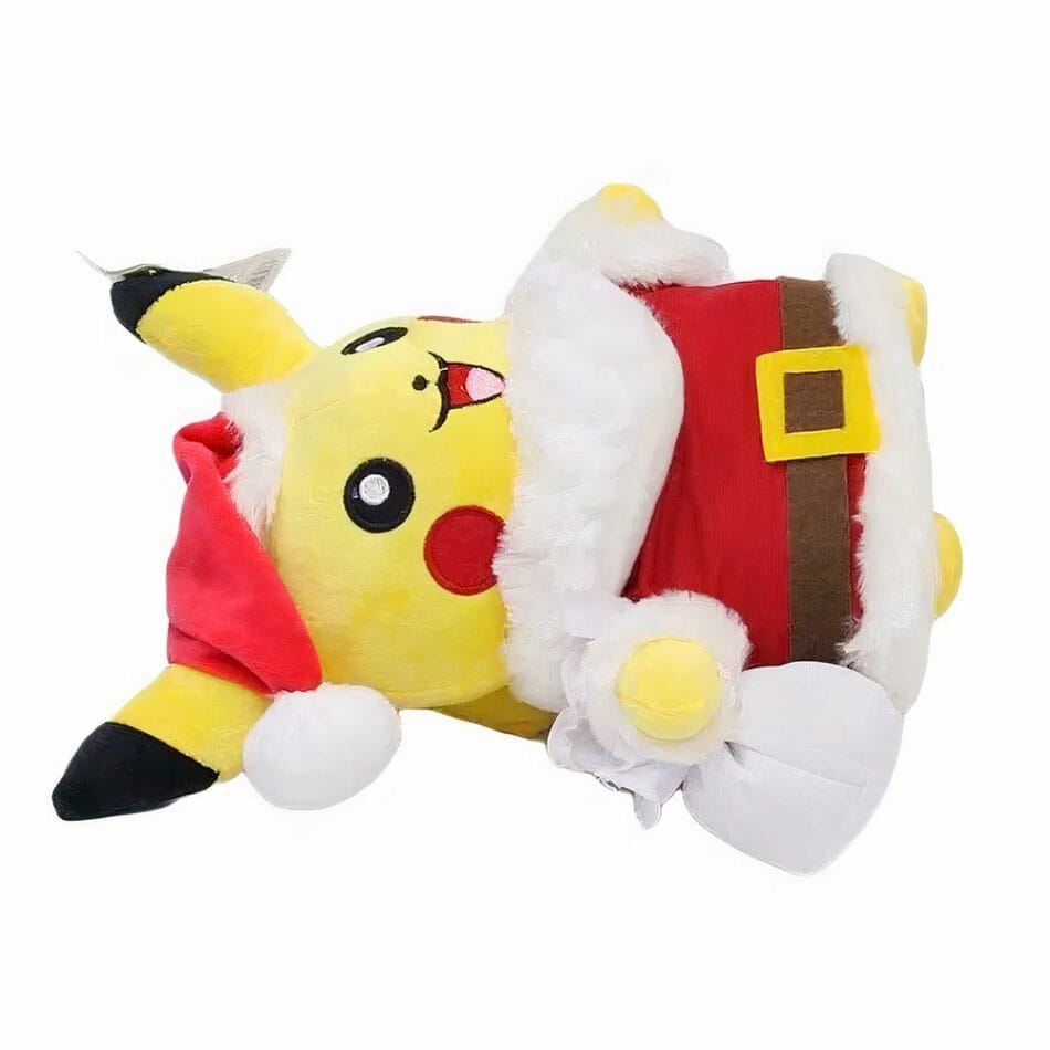 Pikachu Knuffel Kerstmanstijl met Witte Baard en Rode Hoed De Knuffel