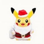 Pikachu Knuffel Kerstmanstijl met Witte Baard en Rode Hoed De Knuffel