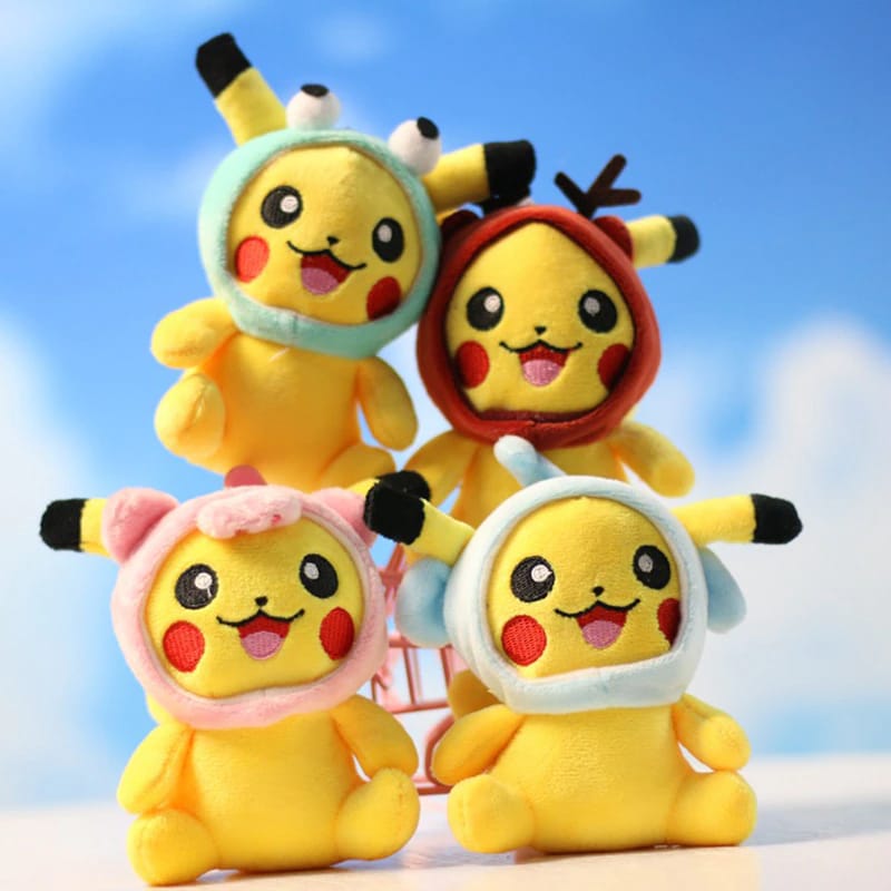 Pikachu Knuffel Sleutelhanger Met Hoed Voor Kinderen De Knuffel