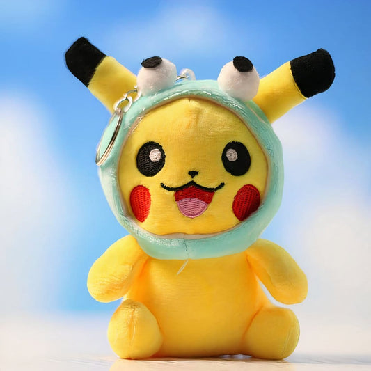 Pikachu Knuffel Sleutelhanger Met Hoed Voor Kinderen De Knuffel blauw