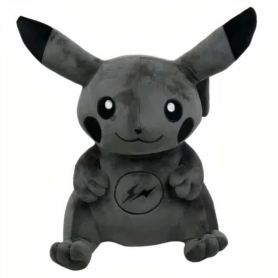 Pikachu Knuffel Zwart Met Stoer Kostuum En Zachte Pluche De Knuffel