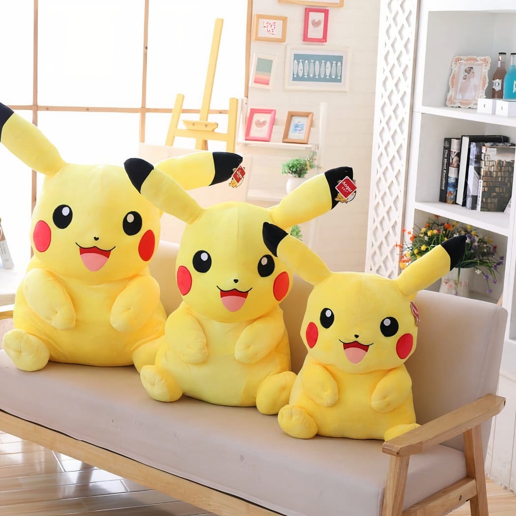 Pikachu Reuzenknuffel Glimlachend Gele Knuffel De Knuffel 25cm