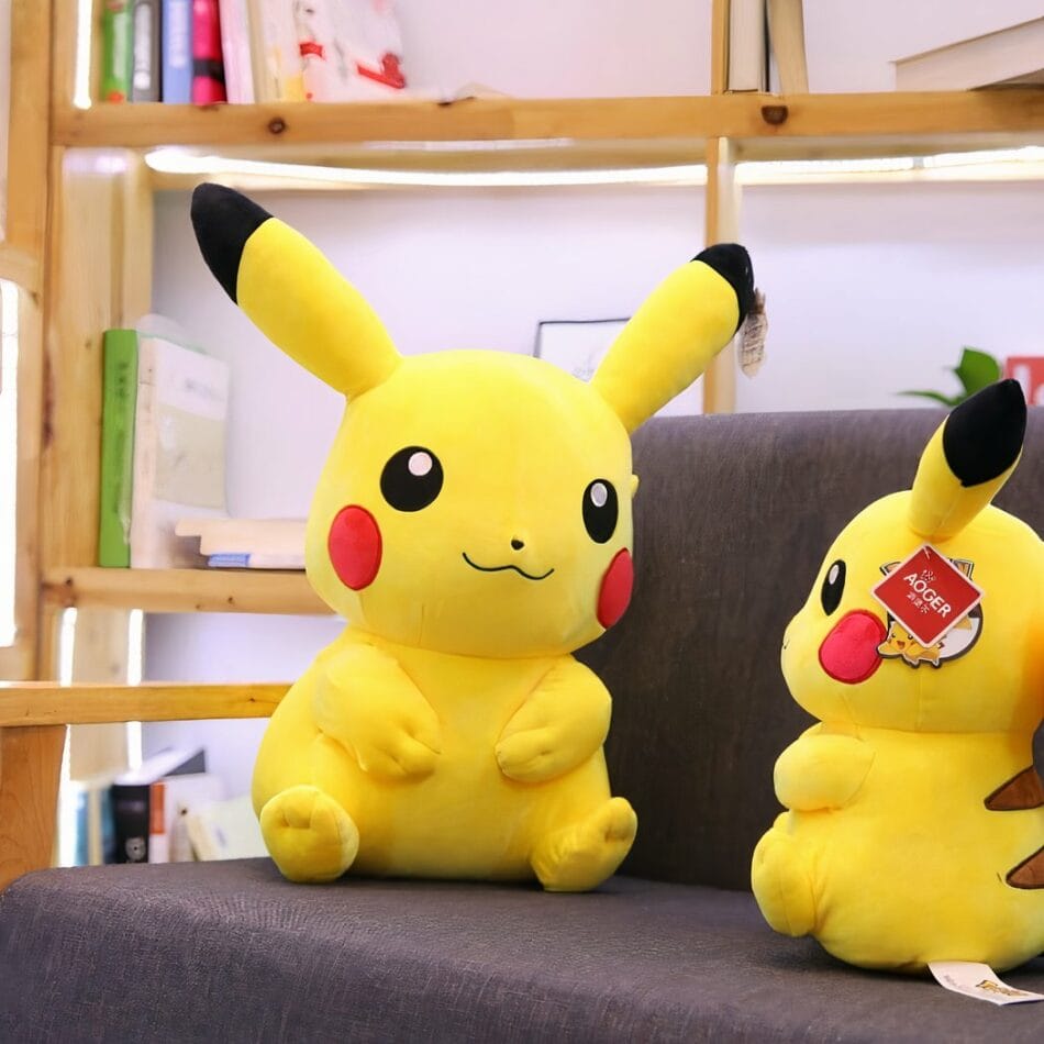Pikachu Reuzenknuffel Glimlachend Gele Knuffel De Knuffel