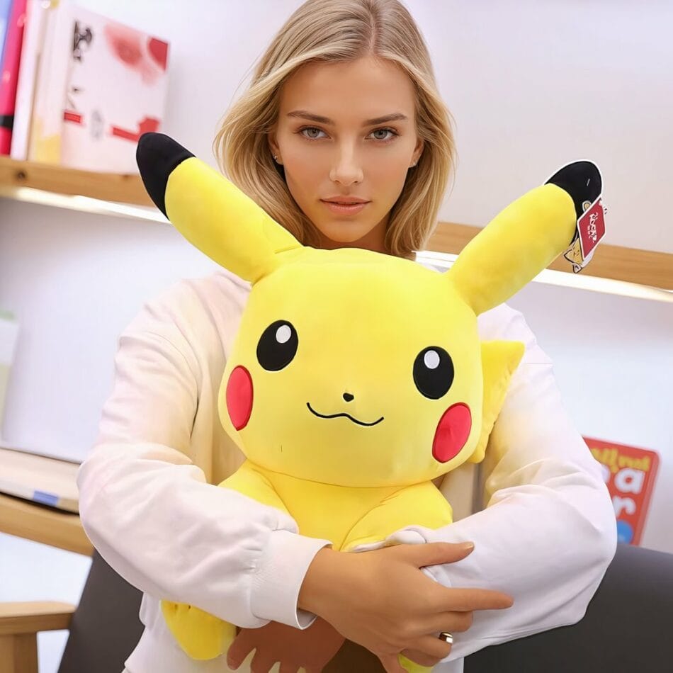 Pikachu Reuzenknuffel Glimlachend Gele Knuffel De Knuffel