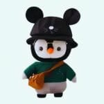 Pinguïn Knuffel met Groen Truitje Zachte Pluche Speelgoed De Knuffel