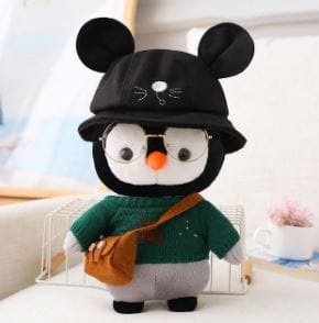 Pinguïn Knuffel met Groen Truitje Zachte Pluche Speelgoed De Knuffel