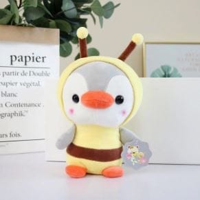 Pinguïn Knuffel Verkleed als Bij Zacht Speels Droomvriend De Knuffel